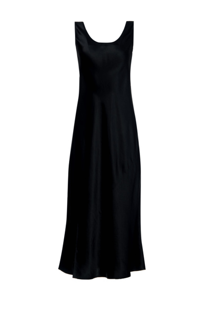 Атласное платье ARES|Основной цвет:Черный|Артикул:32260126 | Фото 1
