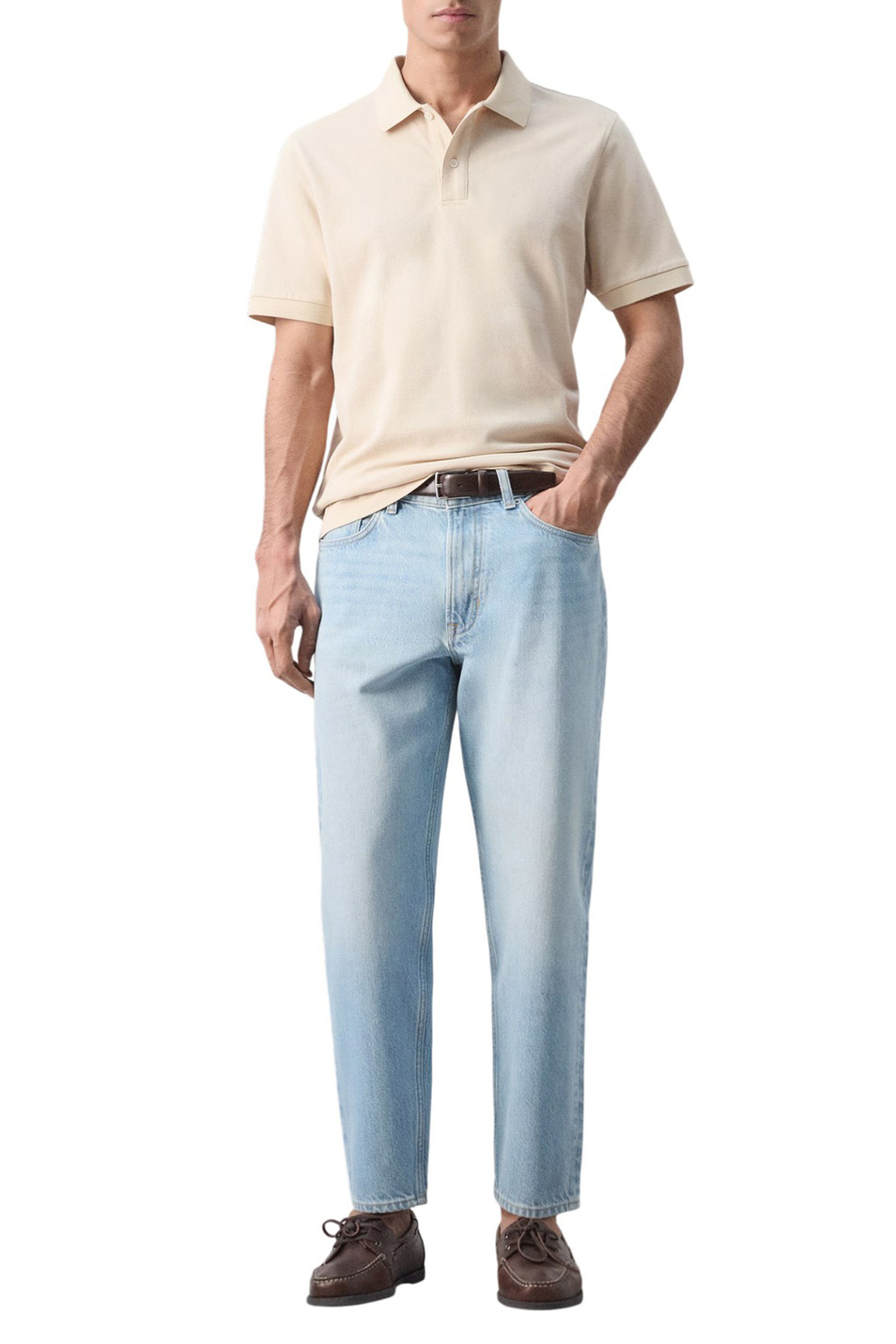 Мужской Mango Man Поло REA из хлопка (цвет ), артикул 27024427 | Фото 2