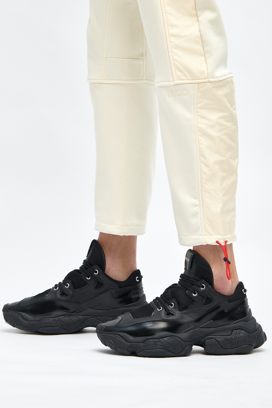 HUGO Cпортивные брюки Dangolin из смесового хлопка (цвет ), артикул 50443302 | Фото 6