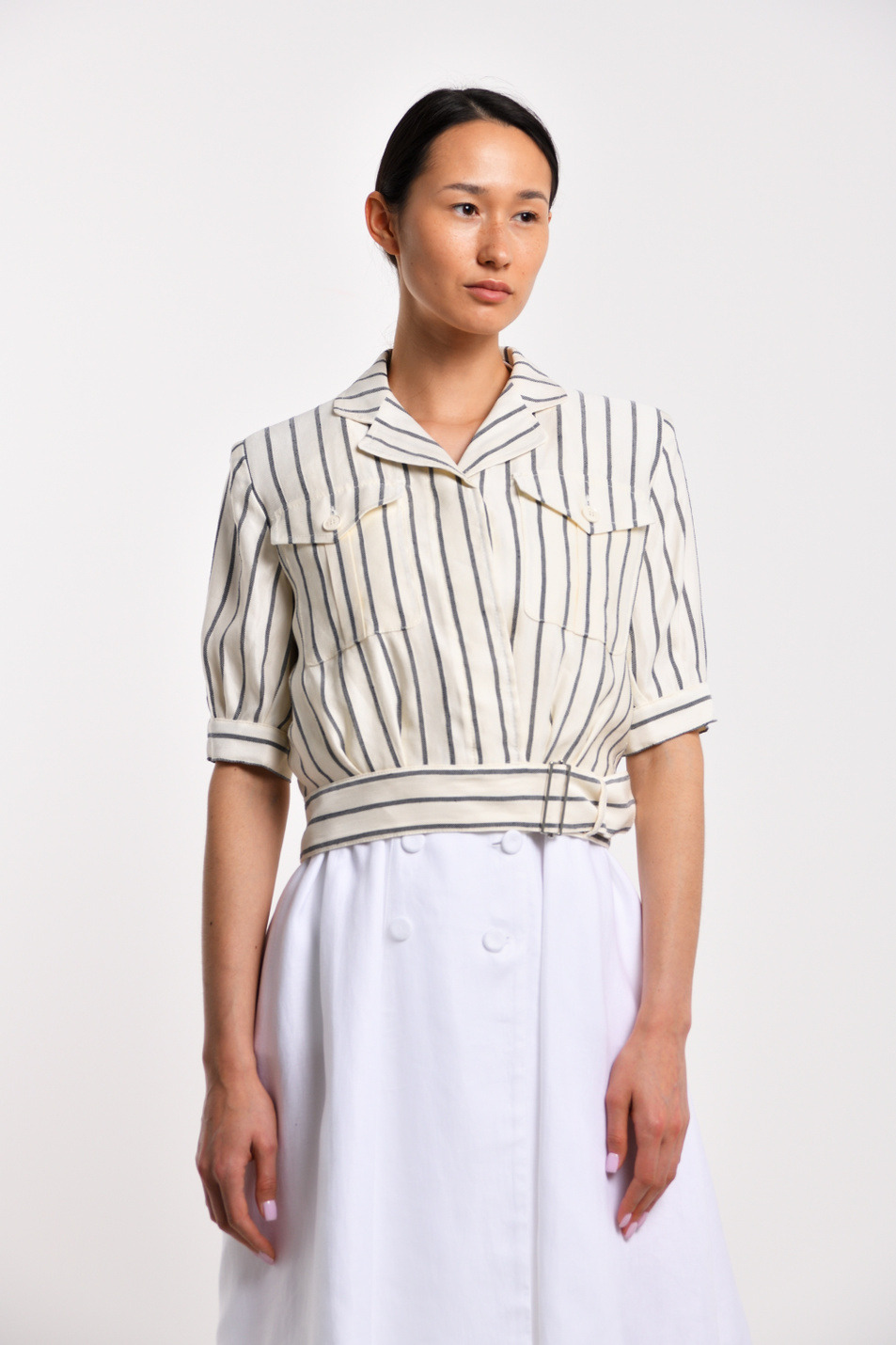 Женский Emporio Armani Куртка из смеси вискозы и льна (цвет ), артикул 3H2B91-2N4JZ | Фото 1