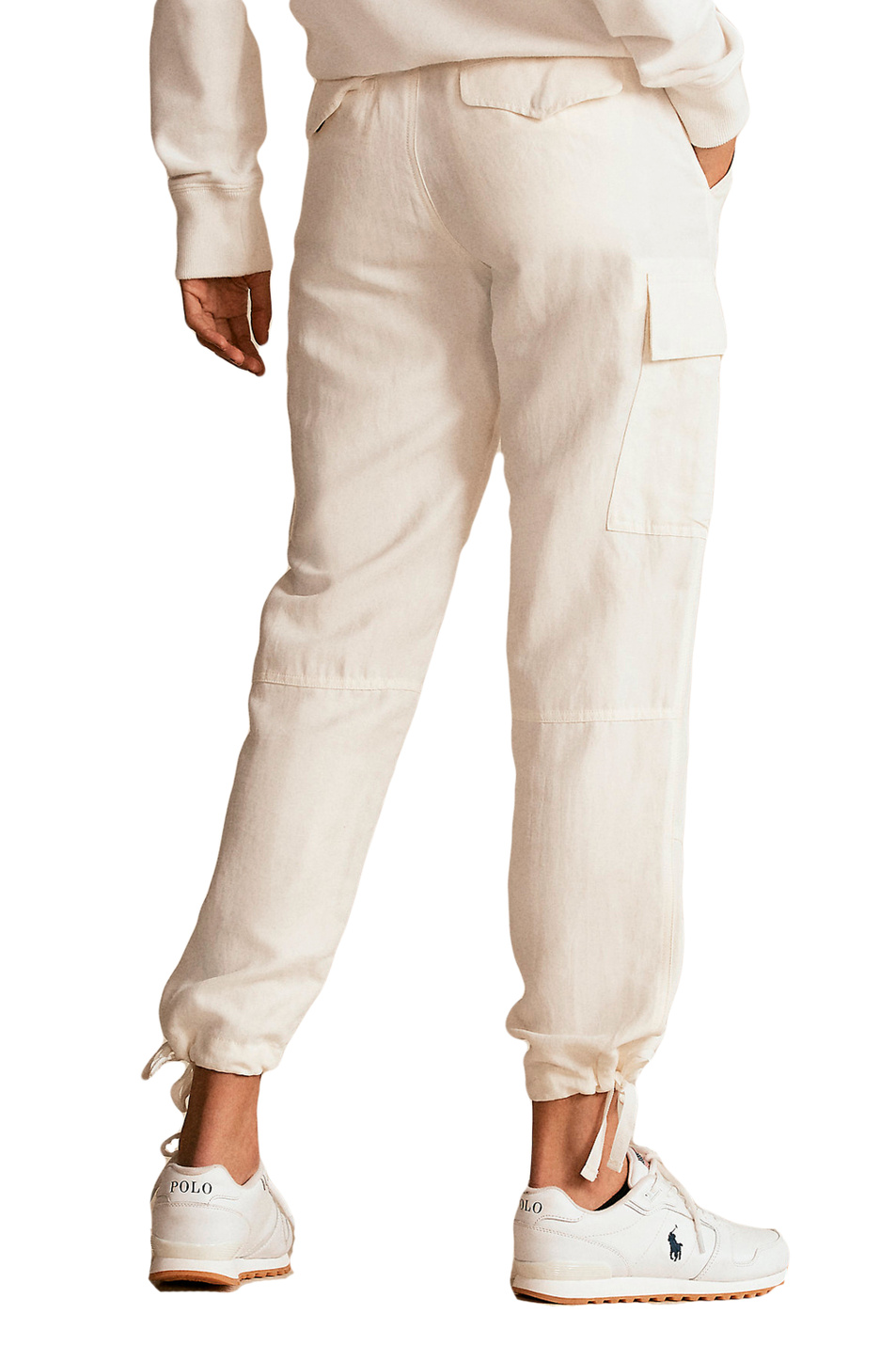 Женский Polo Ralph Lauren Брюки-карго из смесового шелка и льна (цвет ), артикул 211833039001 | Фото 5