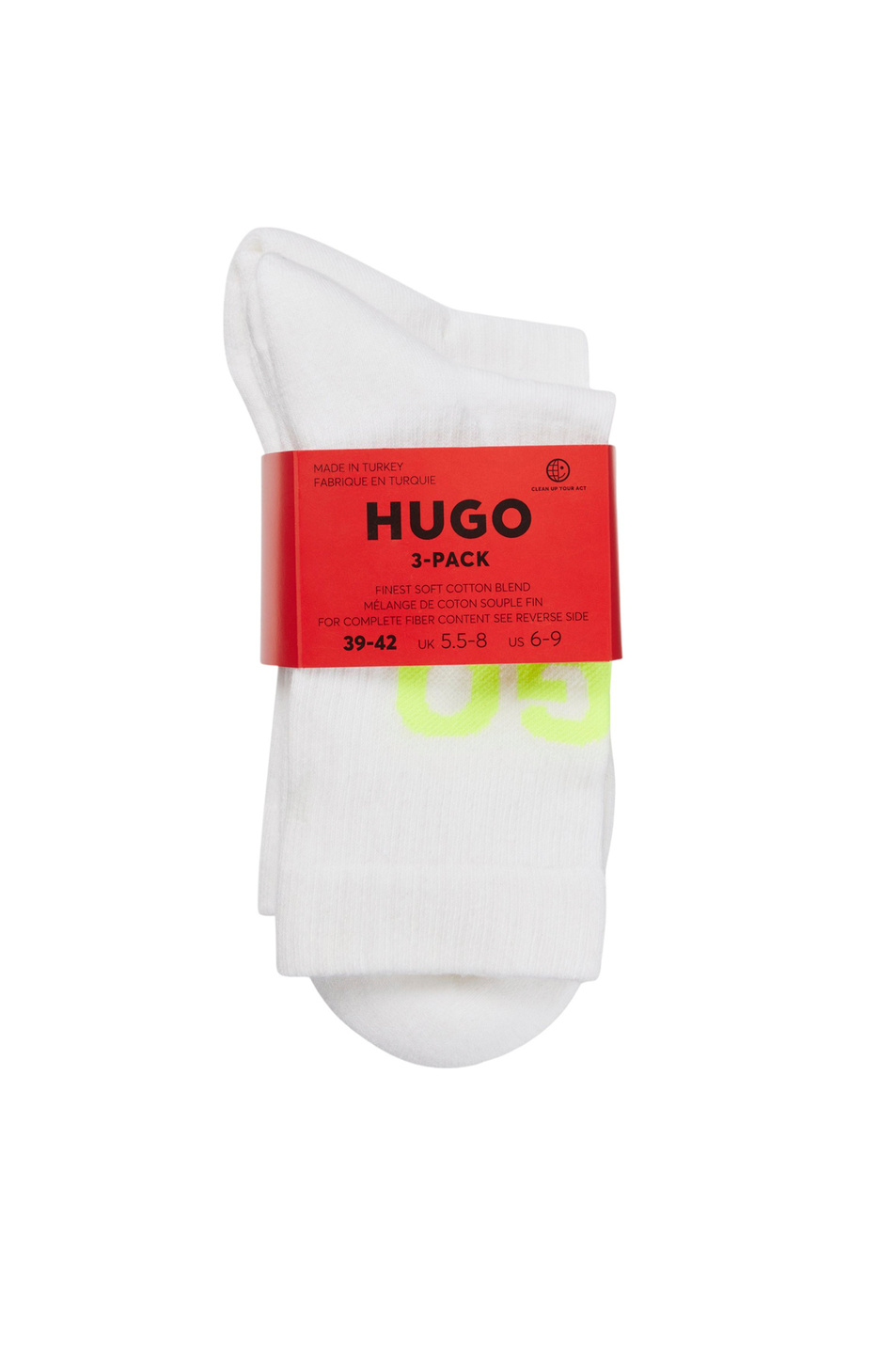 Мужской HUGO Носки с логотипом в комплекте из 3 пар (цвет ), артикул 50514960 | Фото 2