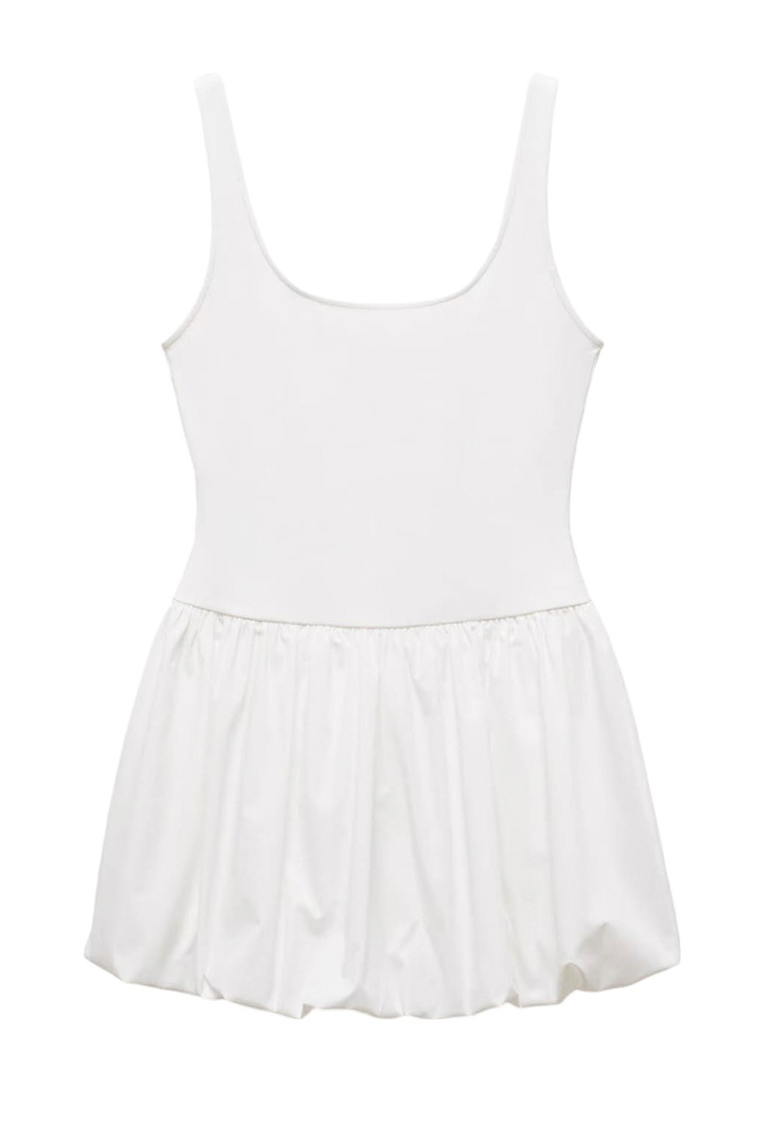 Платье NUBE из эластичного хлопка|Основной цвет:Белый|Артикул:67048644 | Фото 1