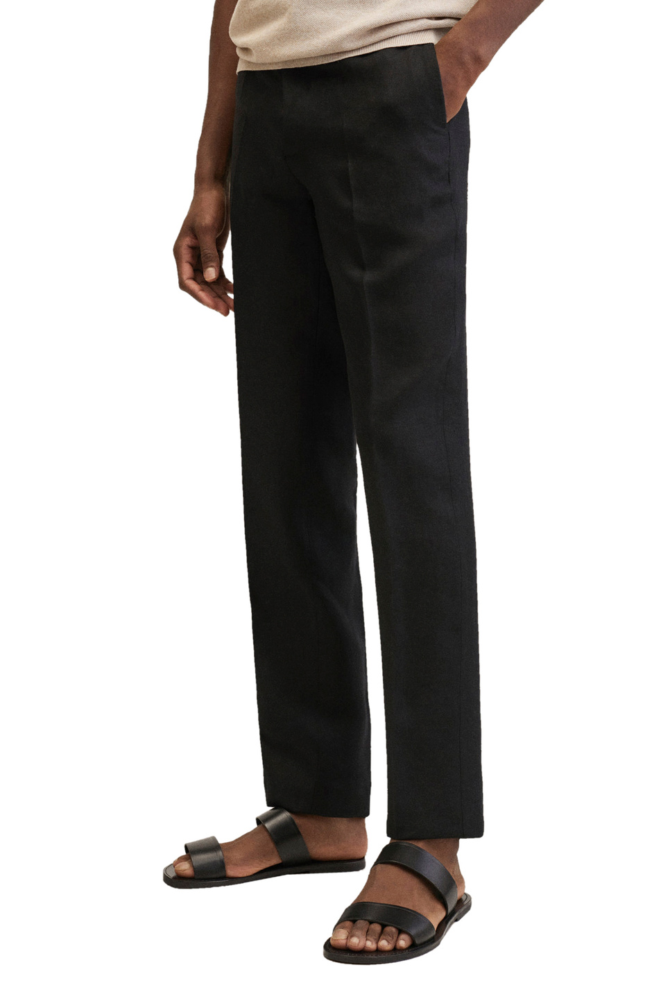 Мужской Mango Man Костюмные брюки FLORIDA из чистогго льна (цвет ), артикул 27015751 | Фото 3