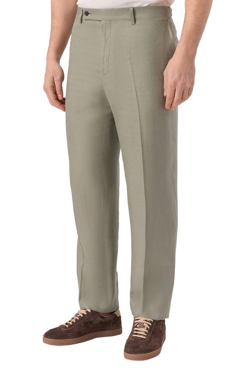 Мужской Corneliani Брюки из льна (цвет ), артикул 274552-2714326 | Фото 4