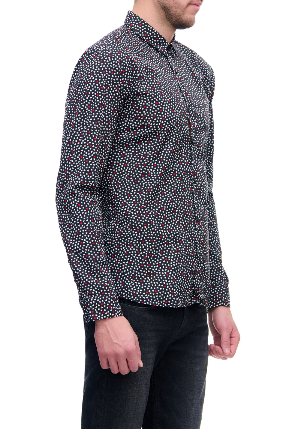 HUGO Рубашка из натурального хлопка с принтом (цвет ), артикул 50444292 | Фото 3