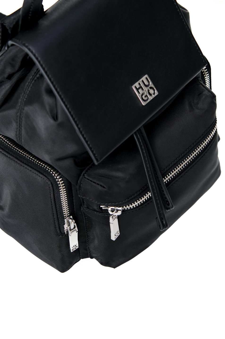 Рюкзак с внешними карманами на молнии|Основной цвет:Черный Женский HUGO Рюкзак с внешними карманами на молнии (цвет ), артикул 50478127 | Фото 4
