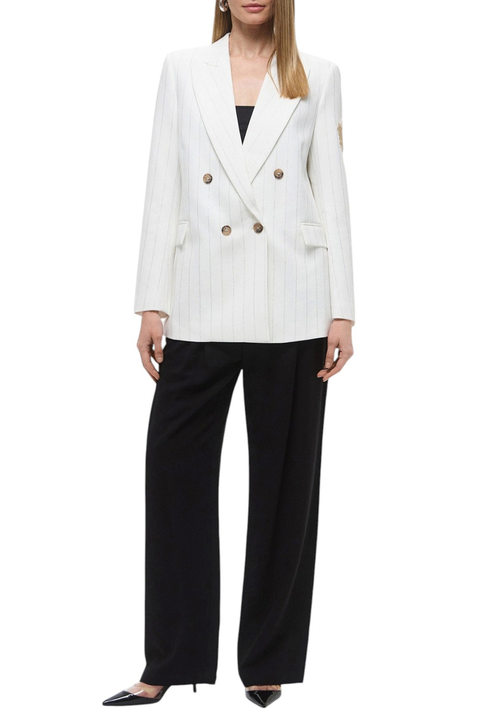 Женский Ermanno Firenze Пиджак в полоску (цвет ), артикул D46EI001EV7 | Фото 3