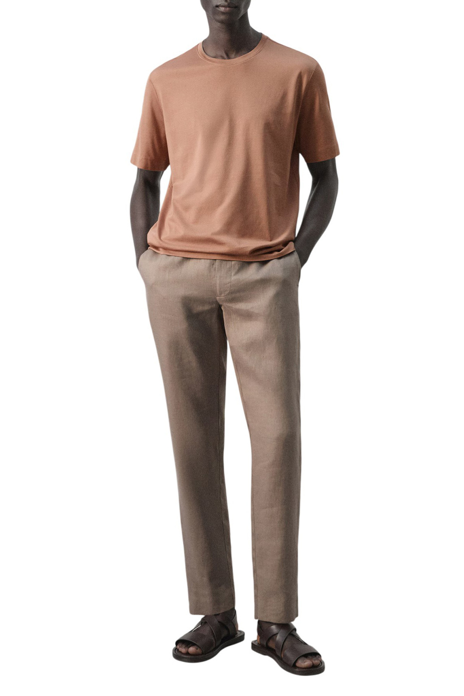 Мужской Mango Man Футболка BELLOW из хлопка (цвет ), артикул 27041264 | Фото 2