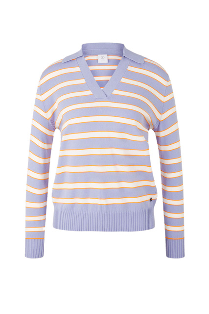 Пуловер ALMA в полоску|Основной цвет:Лиловый|Артикул:86863803 | Фото 1