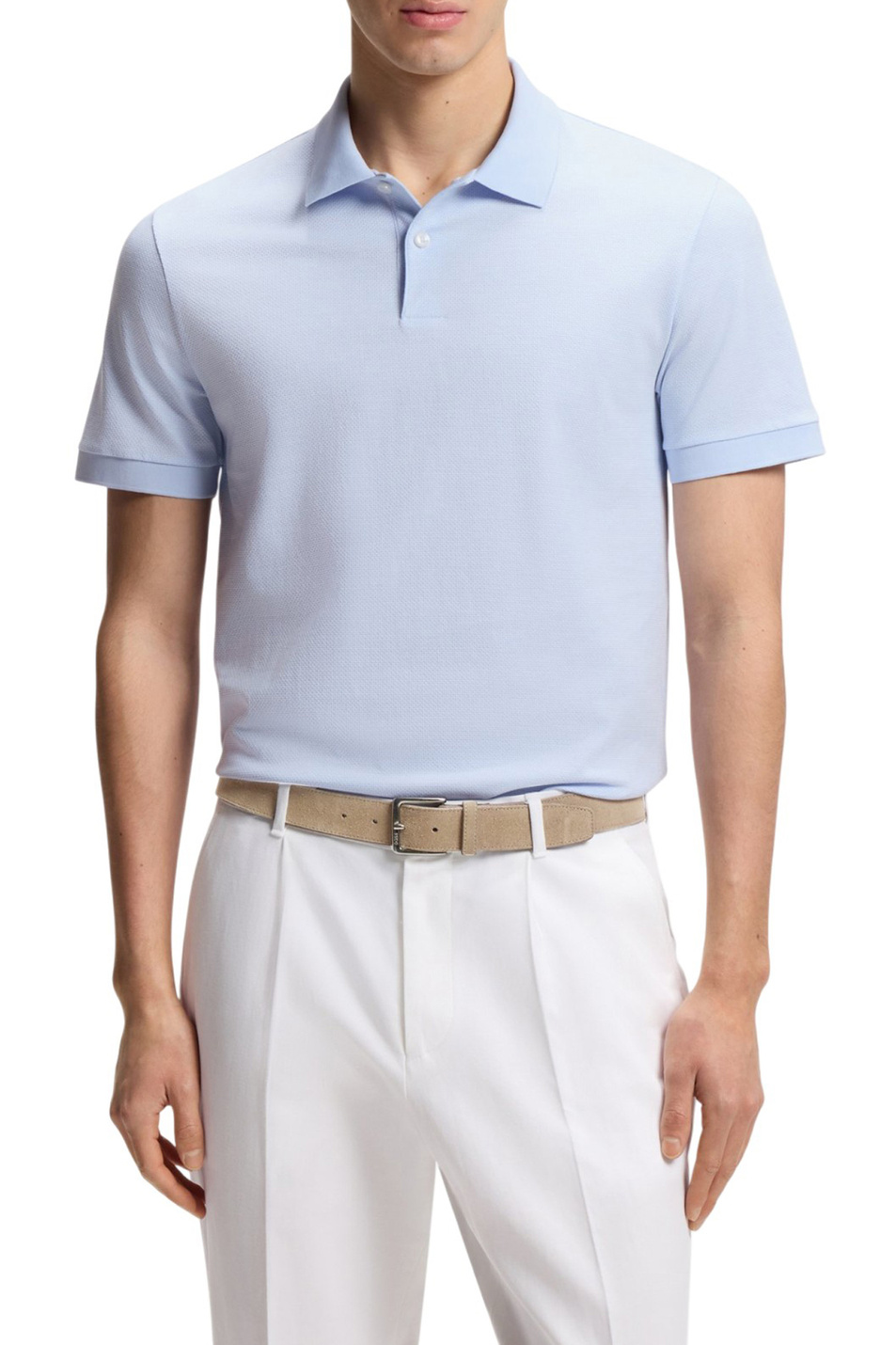 Мужской BOSS Поло Parlay из хлопка (цвет ), артикул 50555172 | Фото 3