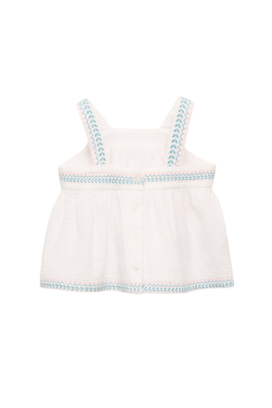 Девочкам Mango Kids Топ DELHIT из хлопка (цвет ), артикул 87047698 | Фото 2