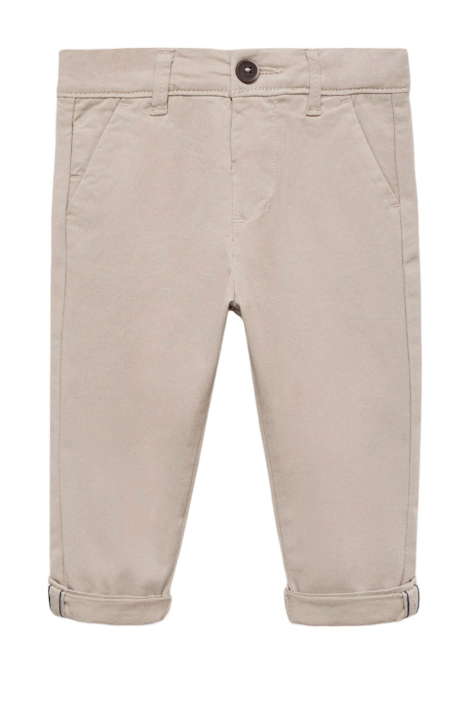 Малышам мальчикам Mango Kids Брюки CHINO7 из эластичного хлопка (цвет ), артикул 77051013 | Фото 1