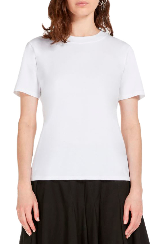 Женский Sportmax Футболка FABIO из эластичного хлопка (цвет ), артикул 2329710437 | Фото 3