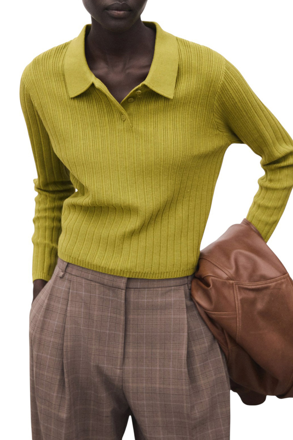 Женский Mango Джемпер поло DIJON (цвет ), артикул 17005834 | Фото 3