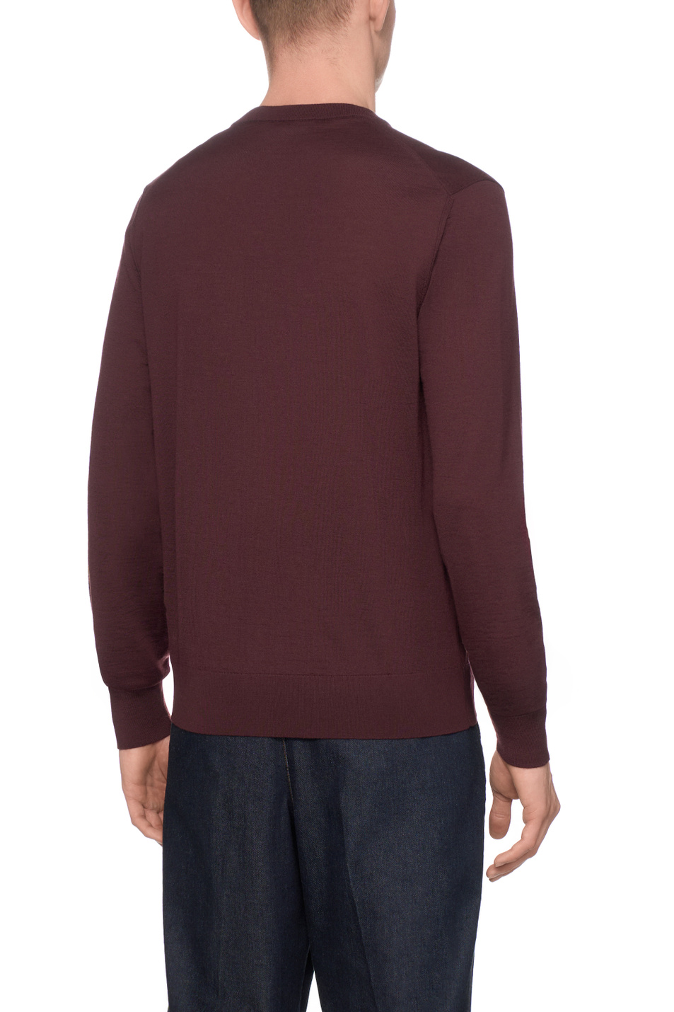 Джемпер из кашемира|Основной цвет:Бордовый Мужской Dolce & Gabbana Джемпер из кашемира (цвет ), артикул GXX02T-JBW05 | Фото 5