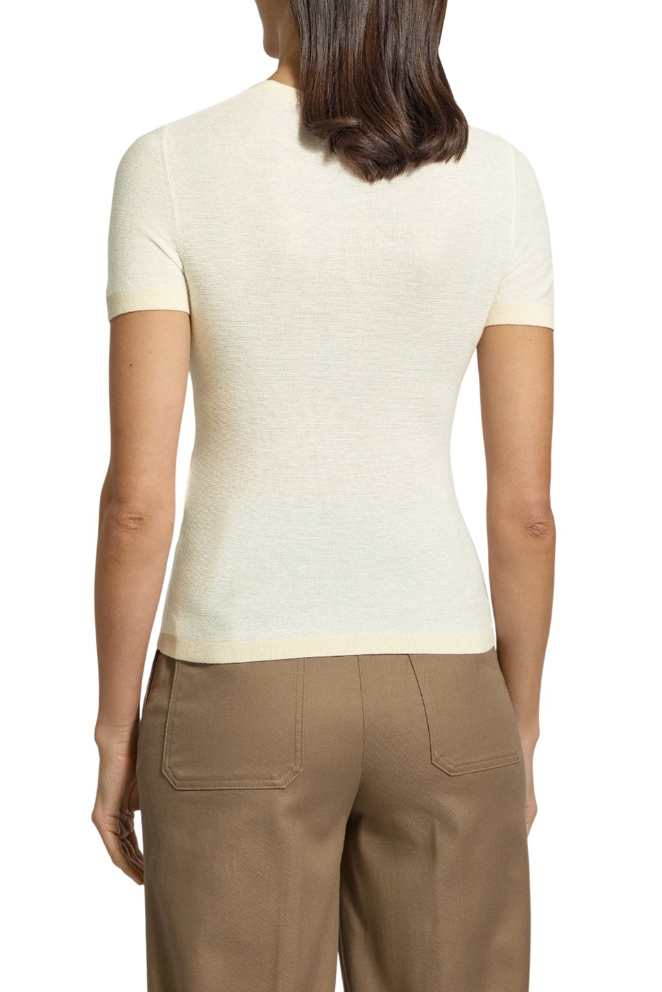 Джемпер LEPRE со стразами|Основной цвет:Кремовый Женский Max Mara Джемпер LEPRE со стразами (цвет ), артикул 2616361091 | Фото 5