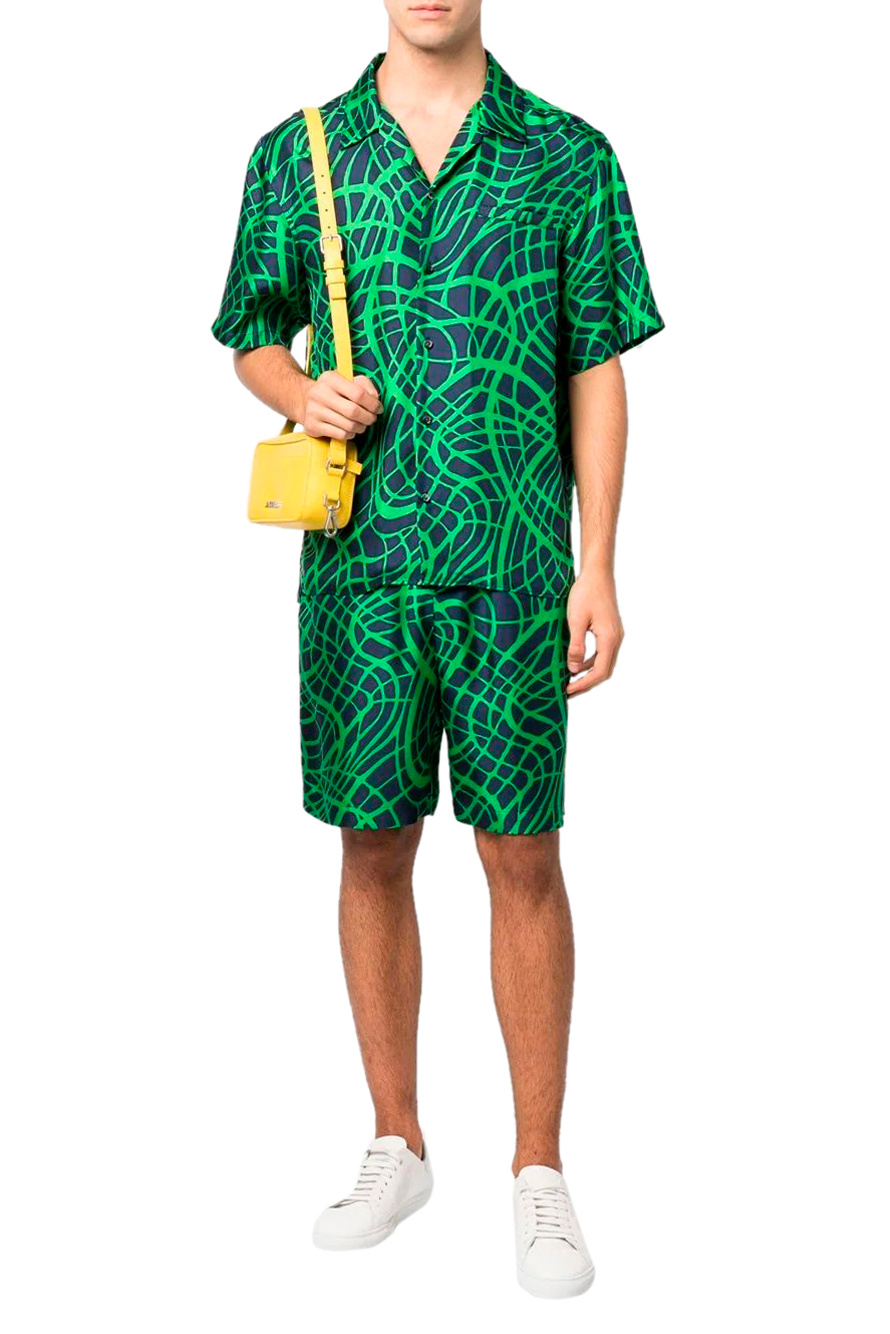 Мужской Moschino Рубашка из натурального шелка с принтом (цвет ), артикул A0208-2059 | Фото 2
