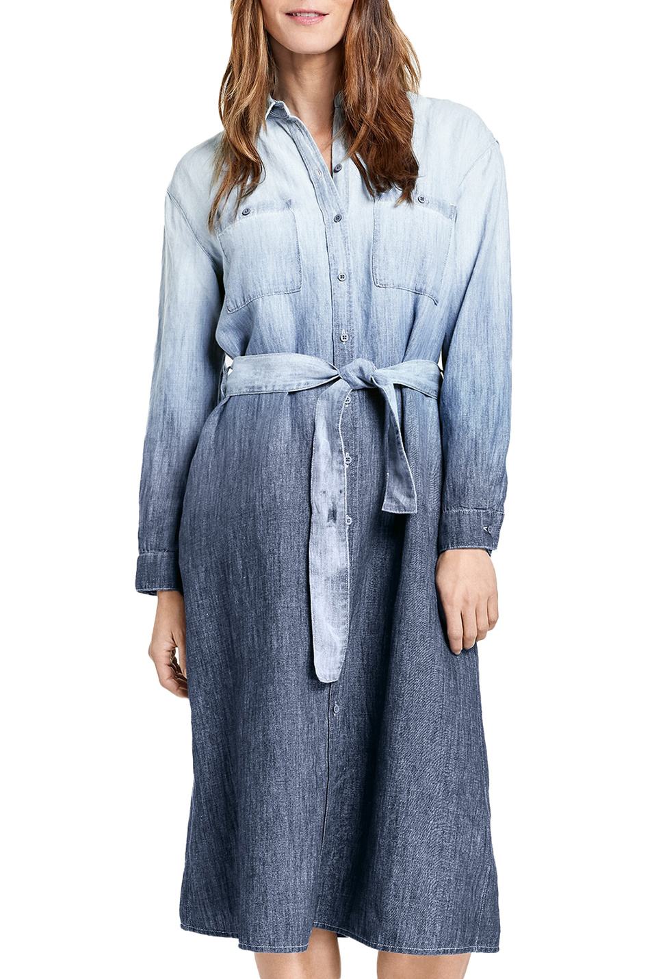 Женский Gerry Weber Платье-рубашка с градиентным принтом (цвет ), артикул 780013-31603 | Фото 4