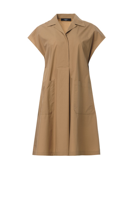 Платье NEOTTIA с накладными карманами|Основной цвет:Коричневый|Артикул:52212121 | Фото 1