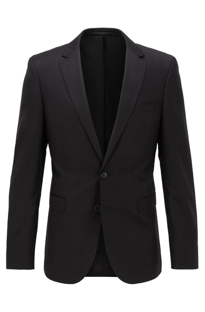 Пиджак из натуральной шерсти|Основной цвет:Черный|Артикул:50318525 | Фото 1