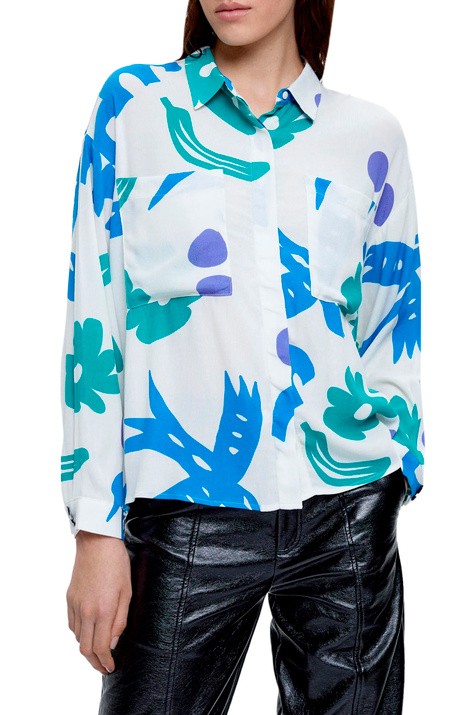 Parfois Рубашка с принтом и карманами ( цвет), артикул 204608 | Фото 3