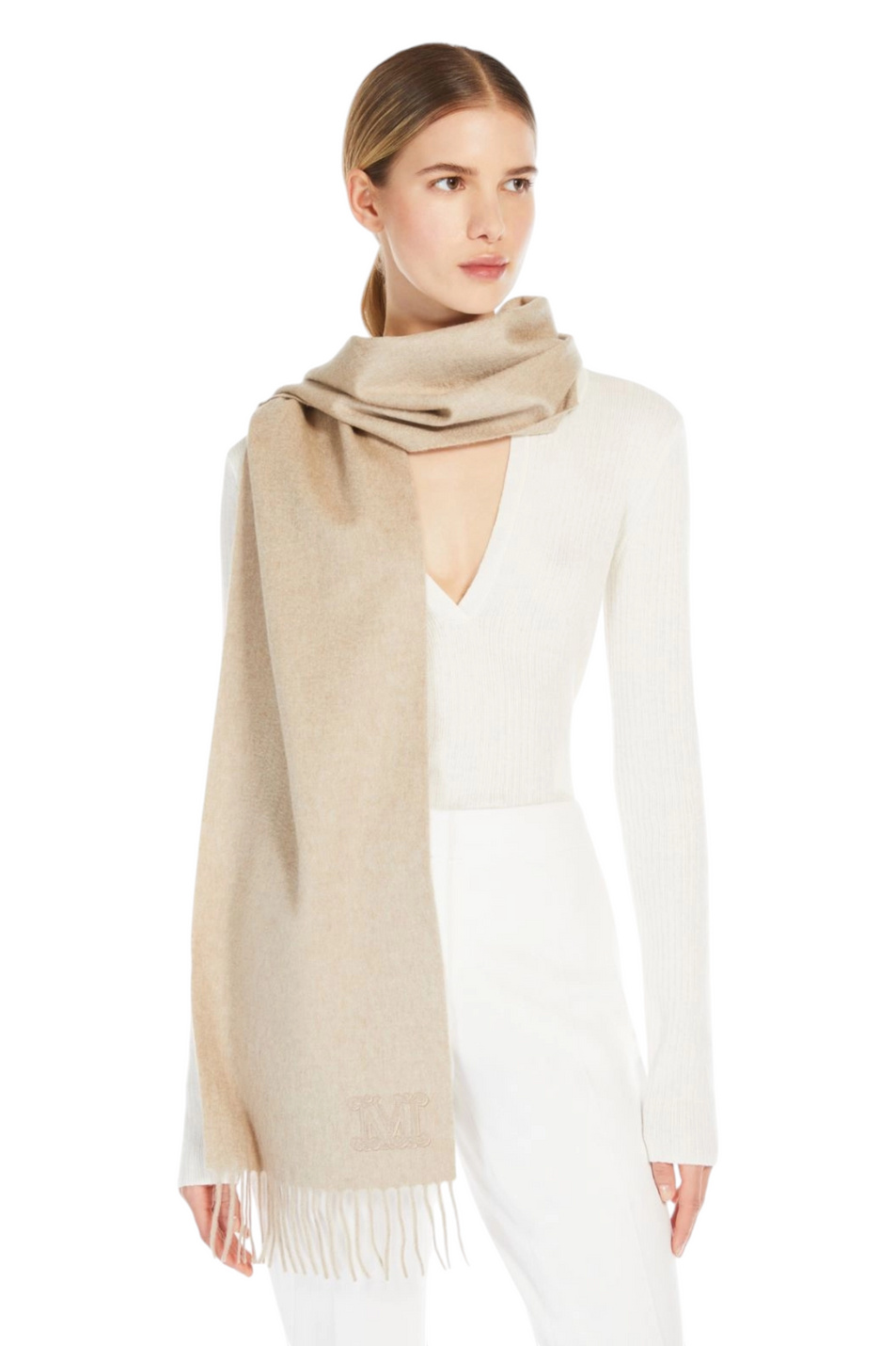 Женский Max Mara Шарф ALIA из кашемира (цвет ), артикул 2624546311 | Фото 3