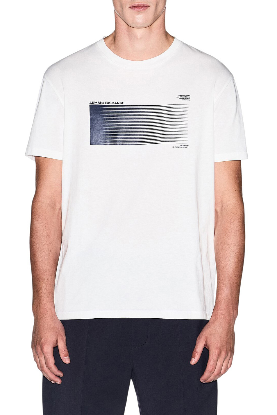 Мужской Armani Exchange Футболка из хлопка с принтом (цвет ), артикул XM002520-AF10334 | Фото 4
