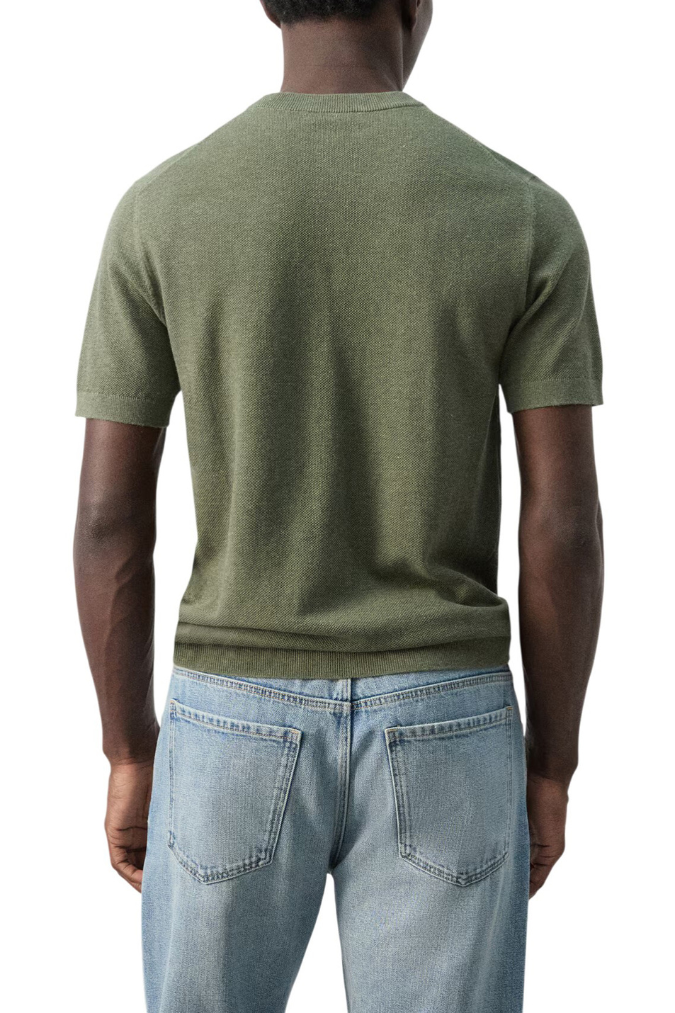 Мужской Mango Man Футболка ANDREW из смесового хлопка (цвет ), артикул 27095938 | Фото 4