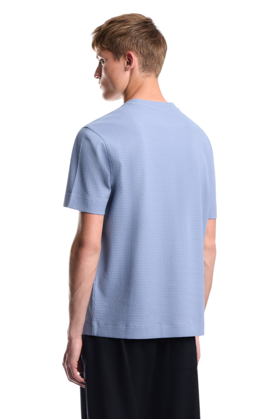 Мужской Emporio Armani Футболка из жаккардового джерси (цвет ), артикул EM007038-AF10762 | Фото 6