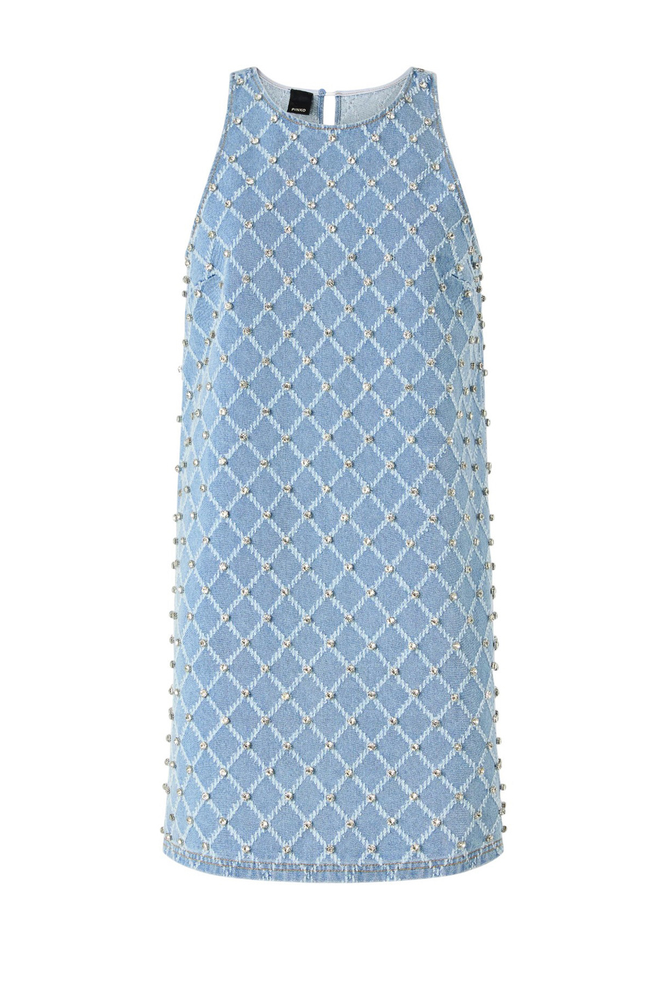 Женский Pinko Платье джинсовое со стразами (цвет ), артикул 106245A32N | Фото 1