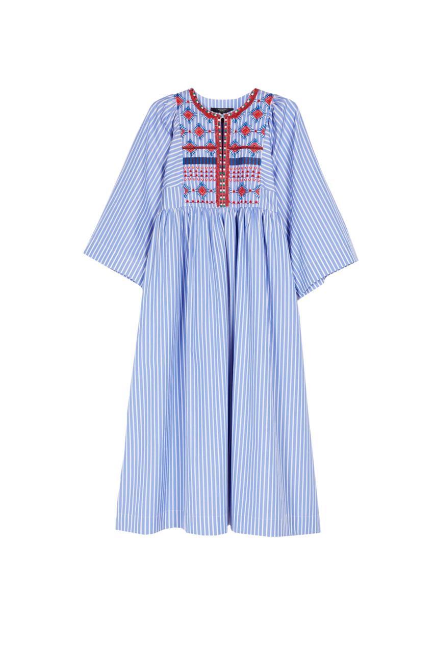 Платье MASTER из натурального хлопка|Основной цвет:Синий|Артикул:2352211731 | Фото 1
