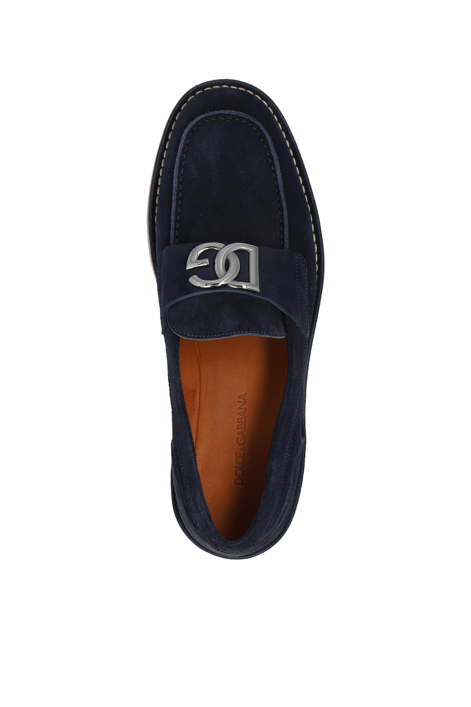 Мужской Dolce & Gabbana Лоферы New Florio из натуральной замши (цвет ), артикул A50601-AS707 | Фото 4