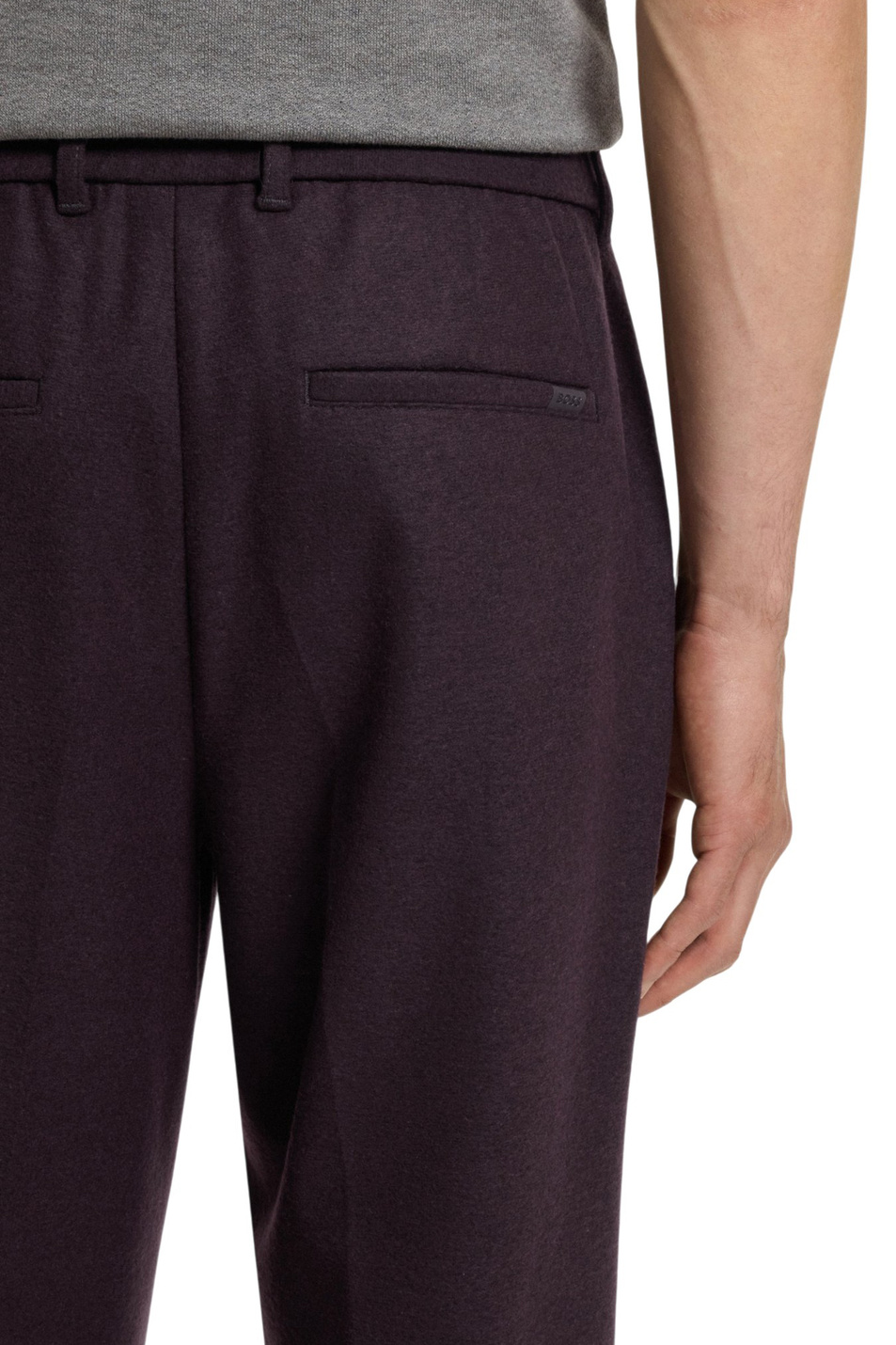 Брюки Perin зауженного кроя|Основной цвет:Бордовый Мужской BOSS Брюки Perin зауженного кроя (цвет ), артикул 50551542 | Фото 5