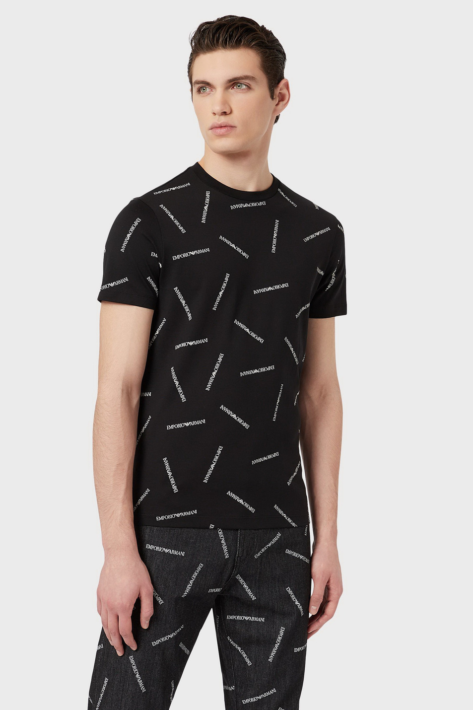 Мужской Emporio Armani Футболка из натурального хлопка (цвет ), артикул 3H1TD7-1J30Z | Фото 1
