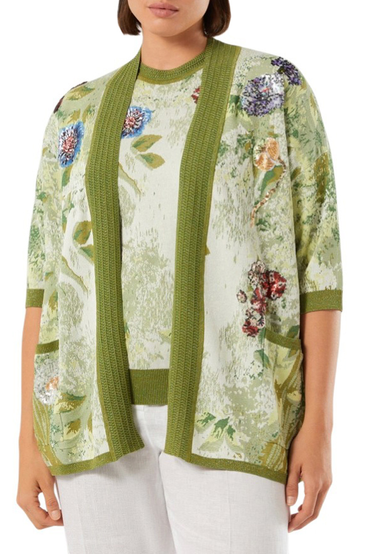 Женский Marina Rinaldi Кардиган VICINI с принтом (цвет ), артикул 2617341072 | Фото 2