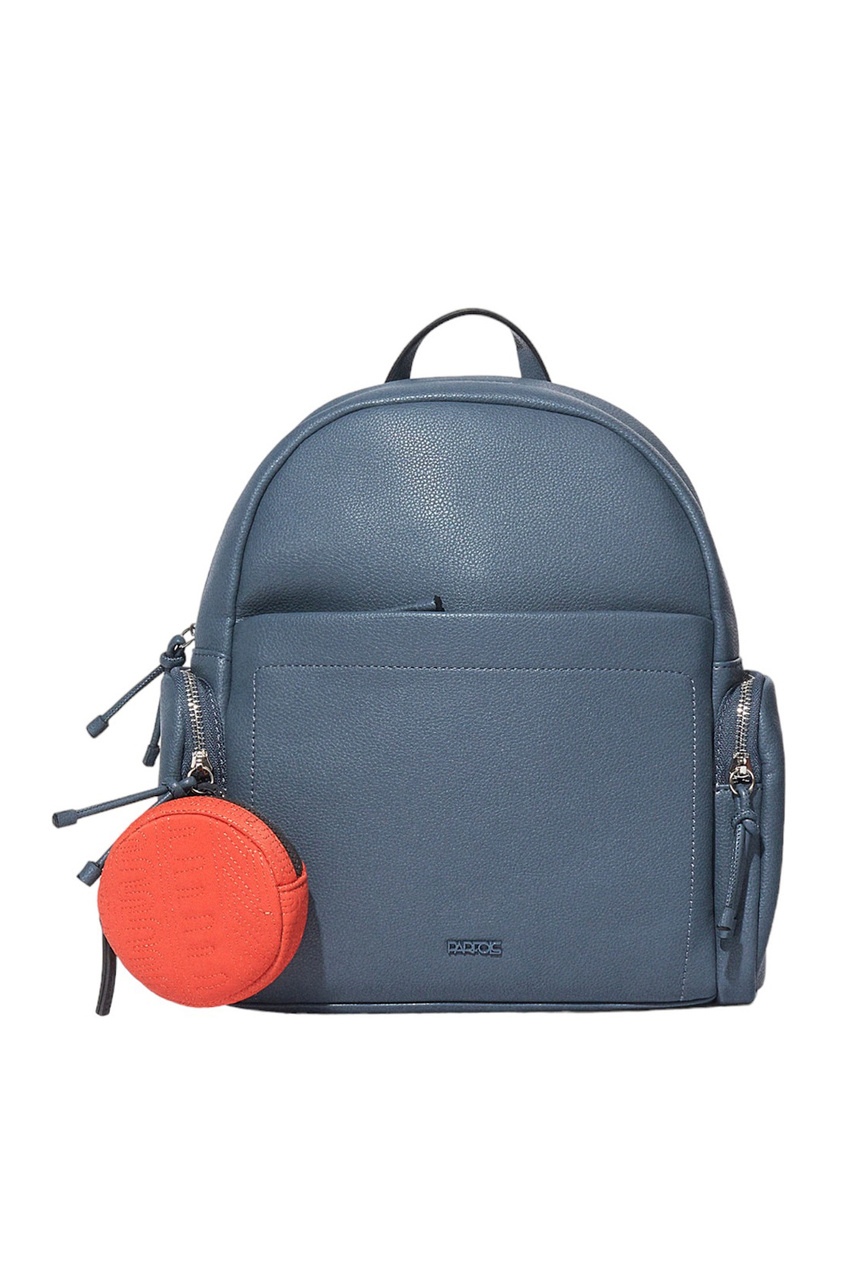 Рюкзак из искусственной кожи|Основной цвет:Синий|Артикул:210928 | Фото 1