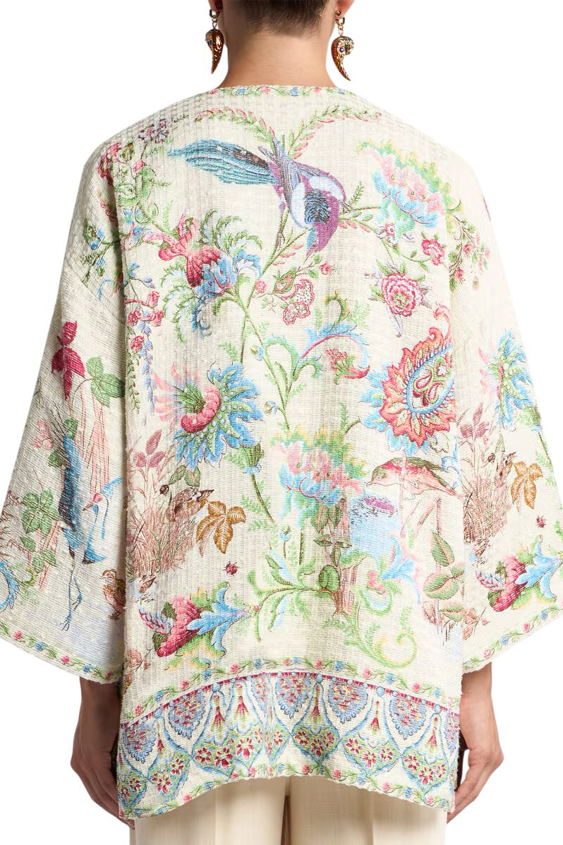 Блузка из смесового хлопка с принтом|Основной цвет:Зеленый Женский Etro Блузка из смесового хлопка с принтом (цвет ), артикул WRCA0024AKH04X0802 | Фото 3