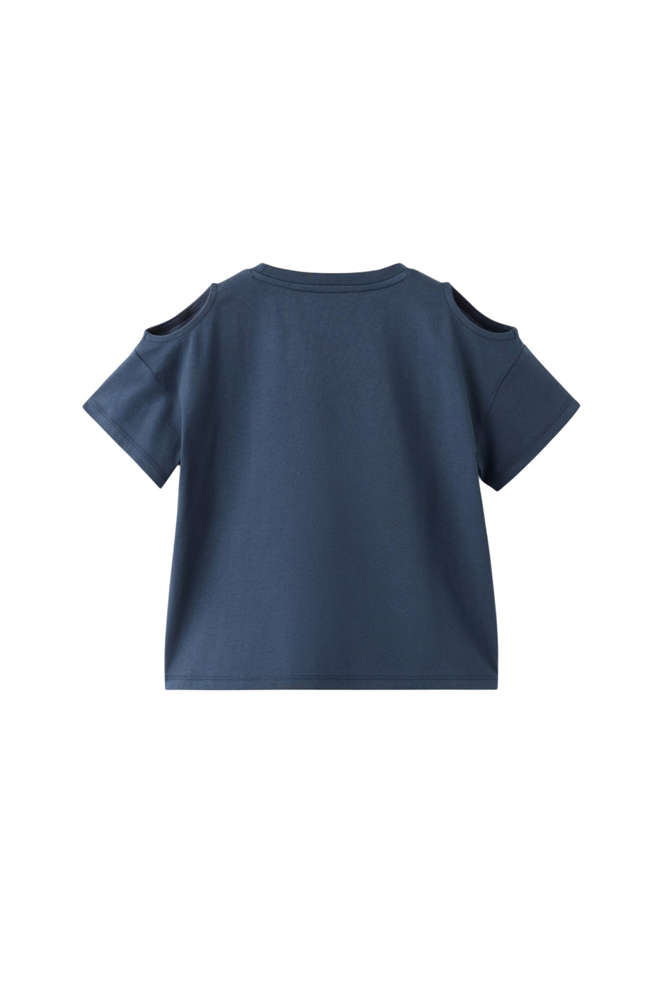 Девочкам Mango Kids Футболка CUTOUT из хлопка (цвет ), артикул 27096734 | Фото 2