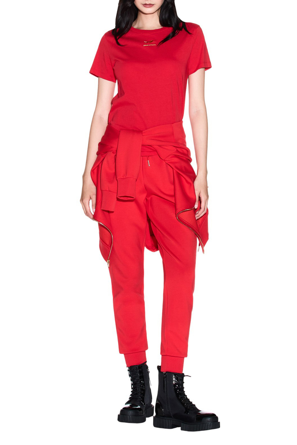 Женский Armani Exchange Футболка из хлопка (цвет ), артикул XW001856-AF10356 | Фото 2