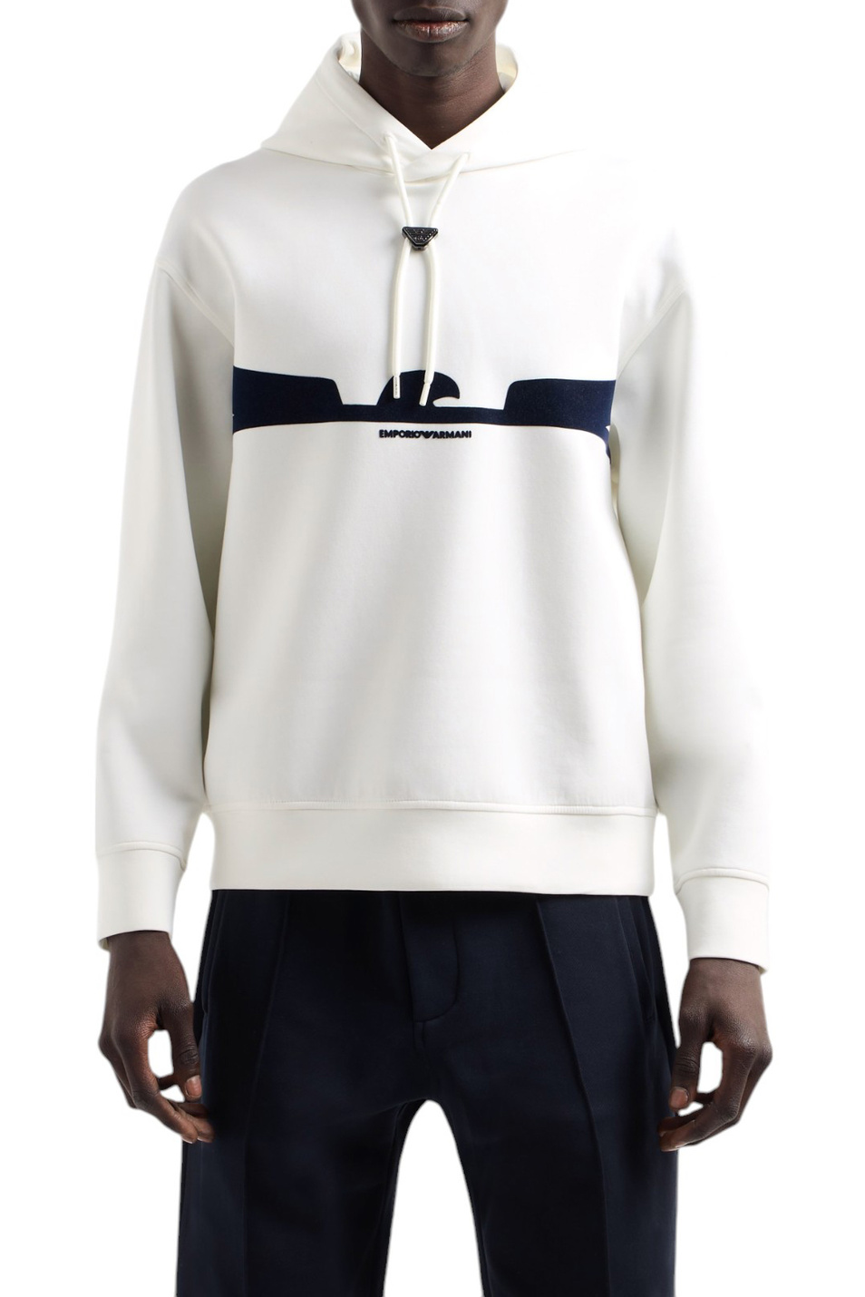 Мужской Emporio Armani Худи из смесового хлопка (цвет ), артикул EM001065-AF10013 | Фото 3