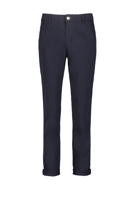 Однотонные брюки с отворотом|Основной цвет:Синий|Артикул:920977-19061 | Фото 1