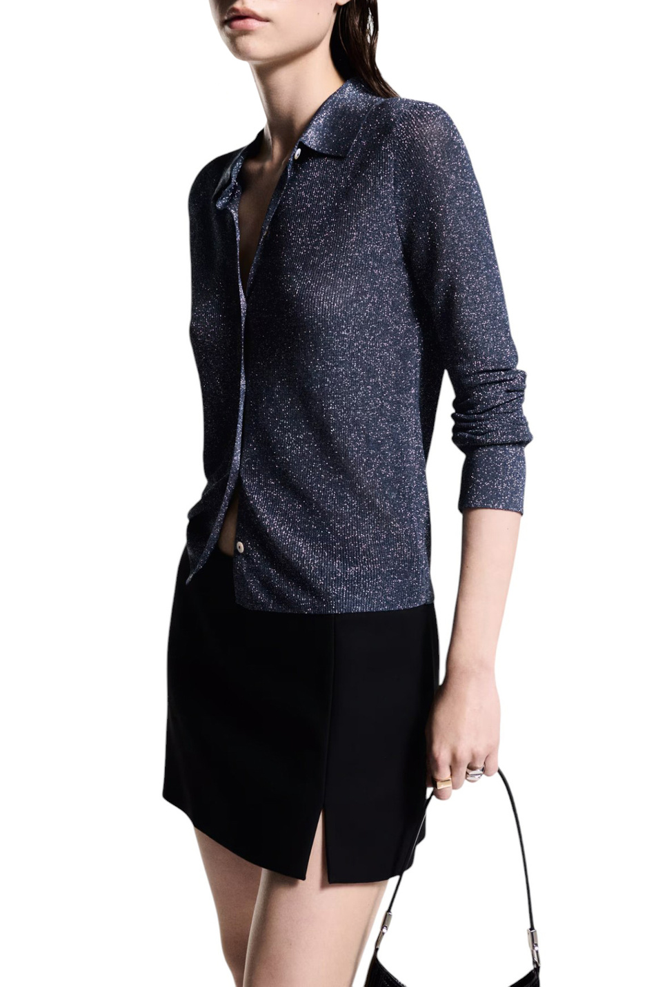 Женский Mango Кардиган KLING с люрексом (цвет ), артикул 77099056 | Фото 3