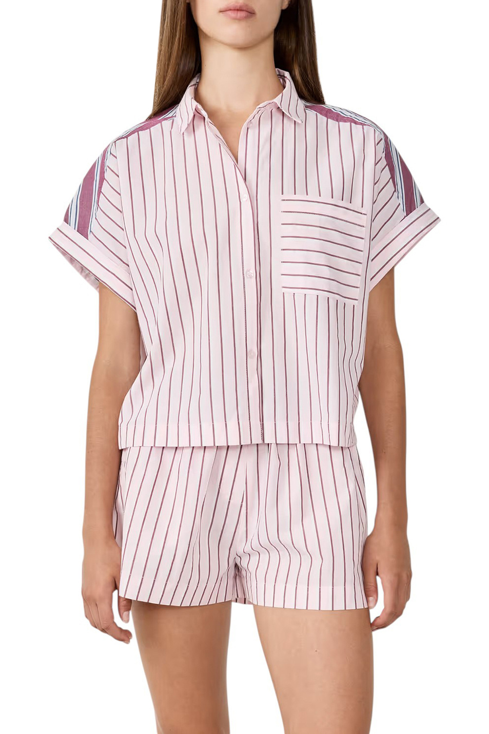 Женский Etam Рубашка DELORES в полоску (цвет ), артикул 6555438 | Фото 1