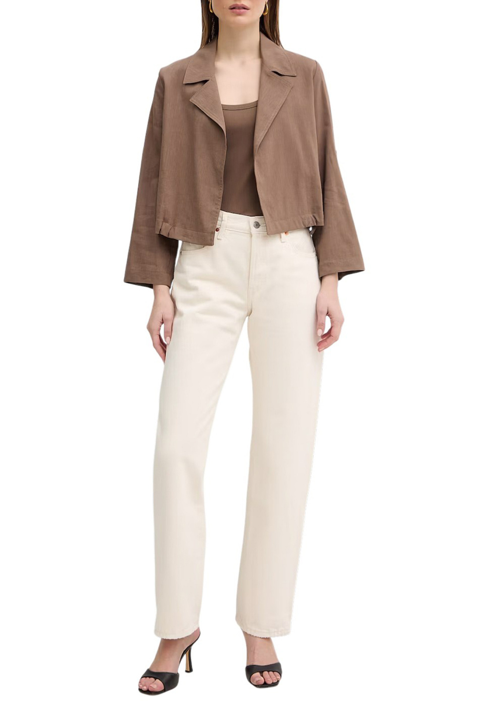 Женский MARELLA Топ MLMORATA из эластичной вискозы (цвет ), артикул 2613941015 | Фото 3