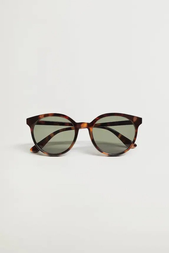 Mango Солнцезащитные очки с черепаховым принтом на оправе (цвет ), артикул 87071007 | Фото 2