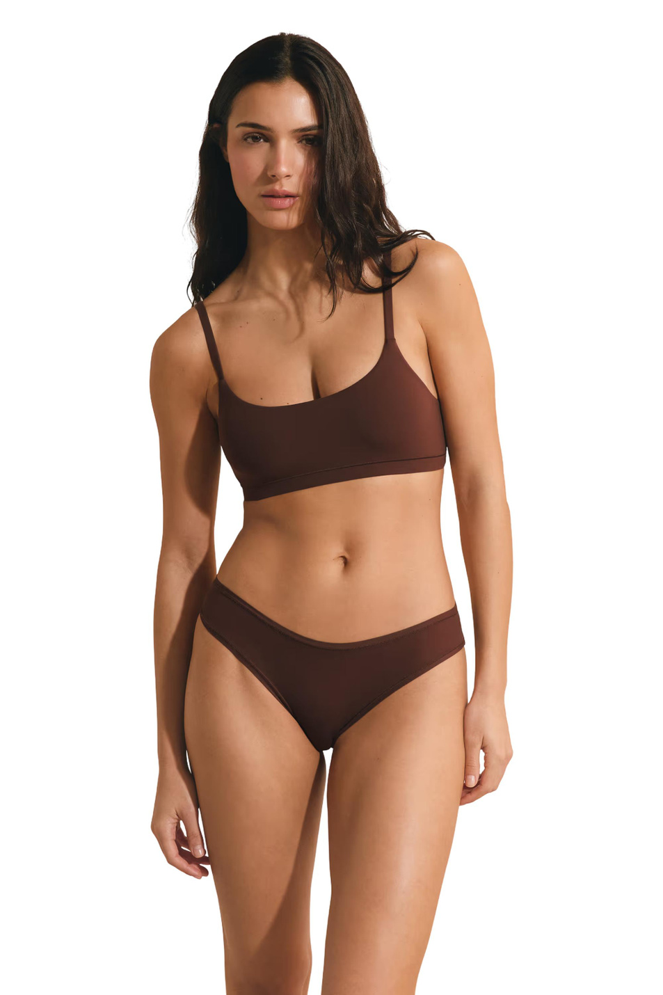 Бюстгальтер-топ PURE SOFT BRASSIERE|Основной цвет:Коричневый Женский Etam Бюстгальтер-топ PURE SOFT BRASSIERE (цвет ), артикул 6554855 | Фото 2
