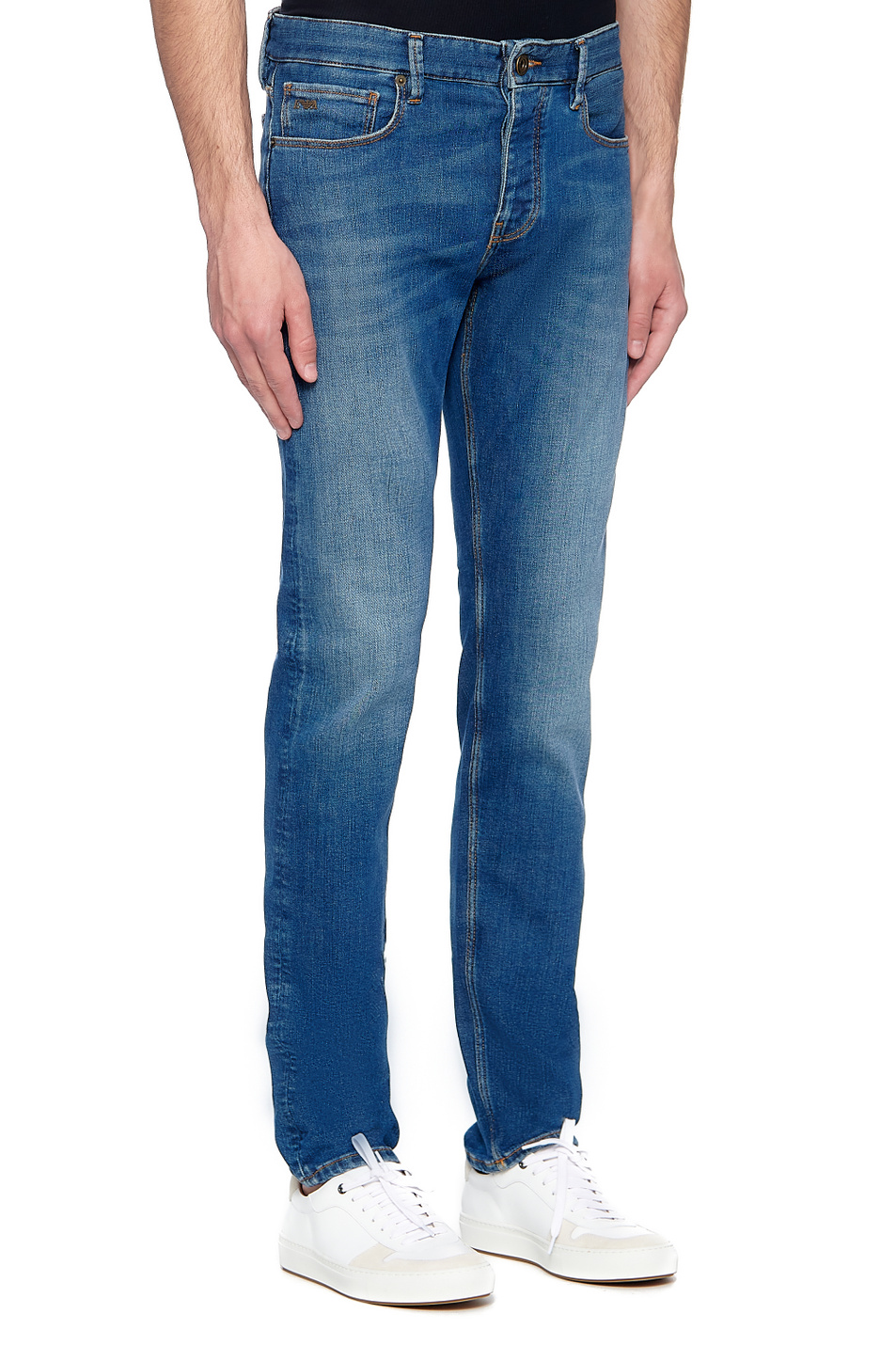 Мужской Emporio Armani Джинсы из эластичного хлопка (цвет ), артикул 3K1J75-1DX2Z | Фото 3