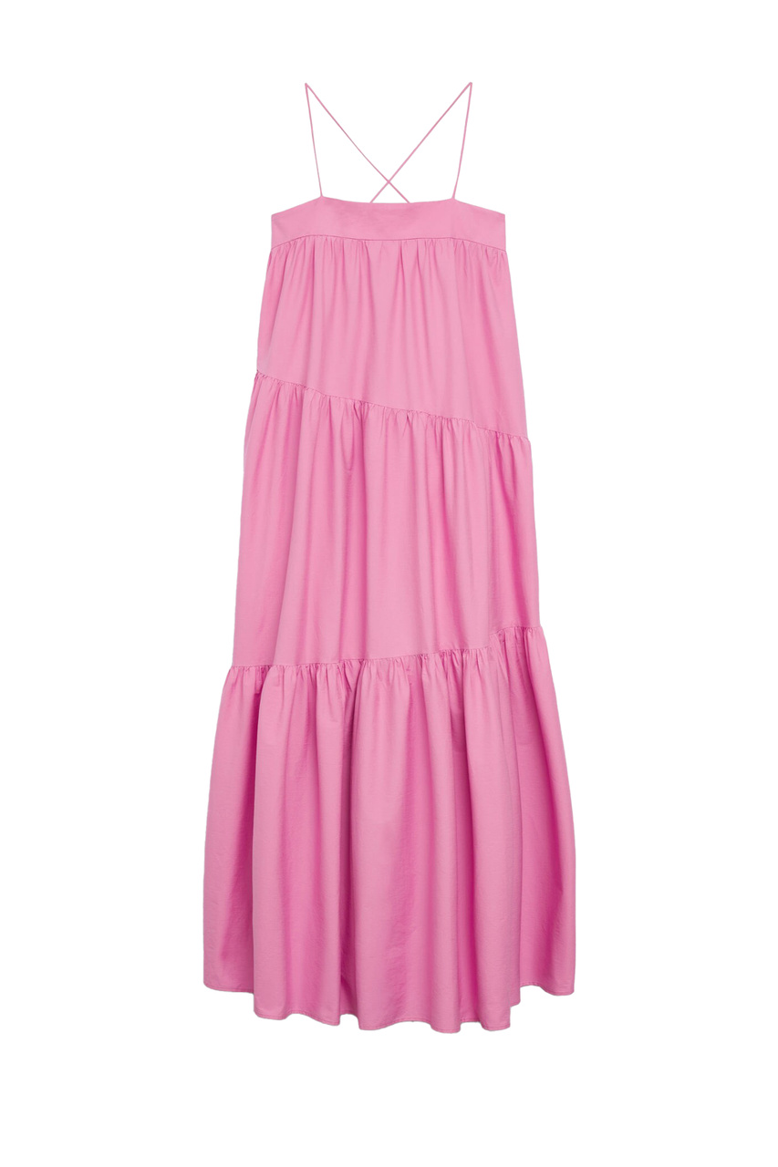 Платье PARACHUT с воланом|Основной цвет:Розовый|Артикул:17971077 | Фото 1