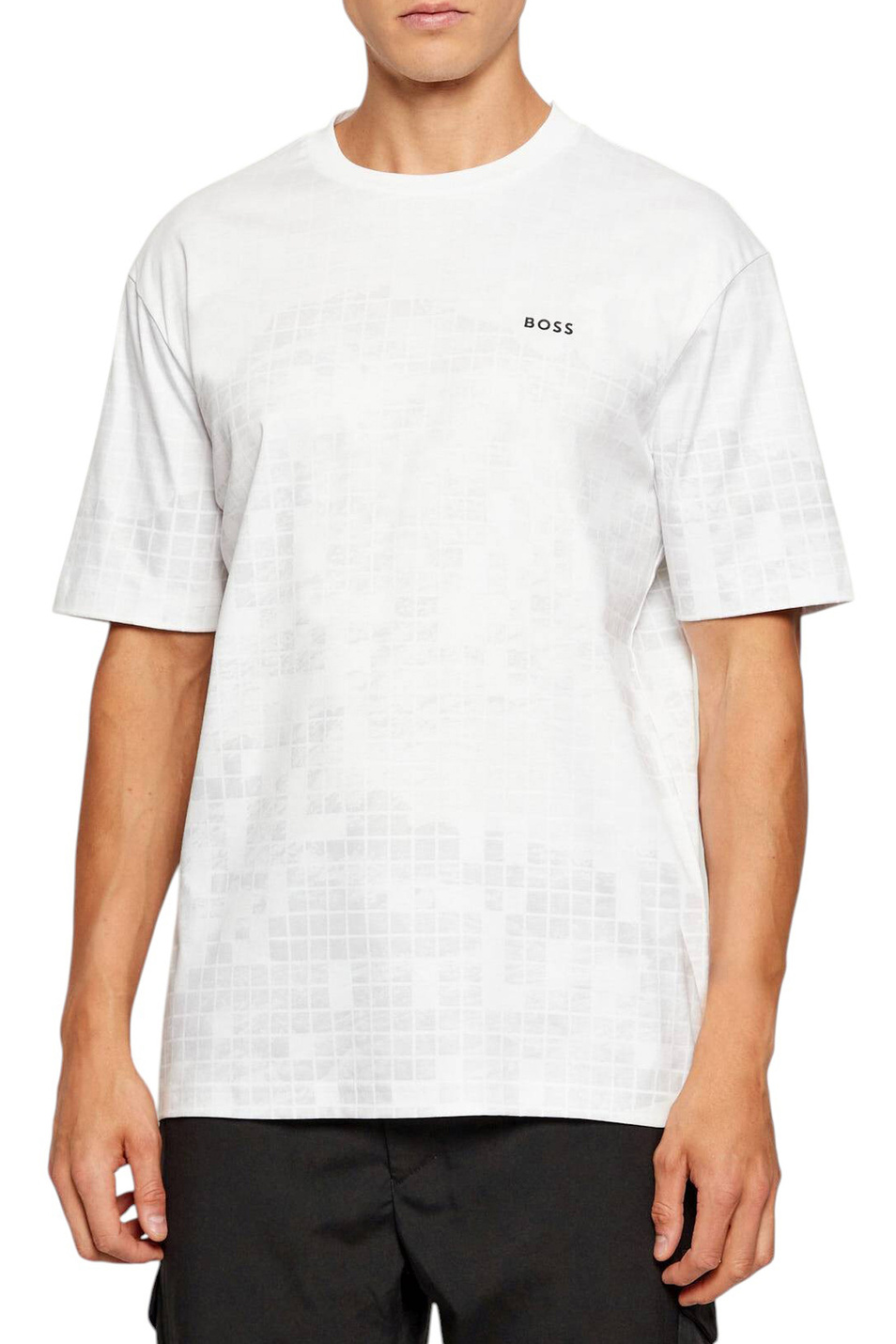 Мужской BOSS Футболка из хлопка (цвет ), артикул 50548334 | Фото 4